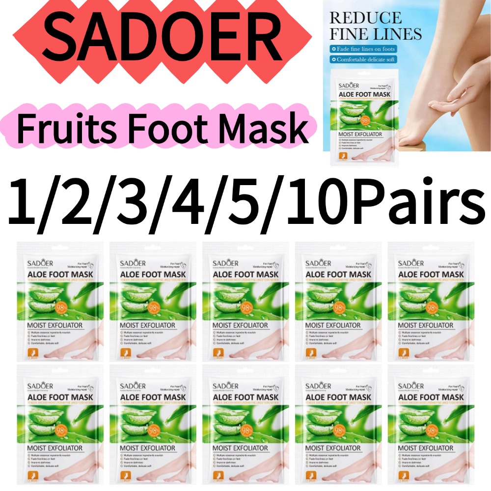 Foot Mask Peeling - SADOER 1/2/3/4/5/10 Çift Meyveli Ayak Maskesi