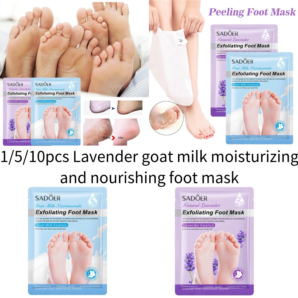 Foot Mask Peeling - 1/5/10 adet SADOER Lavanta Ayak Maskesi